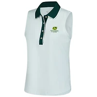 Polo sans manches Puma John Deere Classic CLOUDSPUN Bridges vert clair pour femme