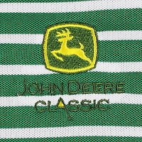 Polo DryCELL piqué vert John Deere Classic Everyday Stripe pour femme Puma