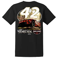 T-shirt noir pour homme LEGACY Motor Club Team Collection John Hunter Nemechek Jack Link's Car