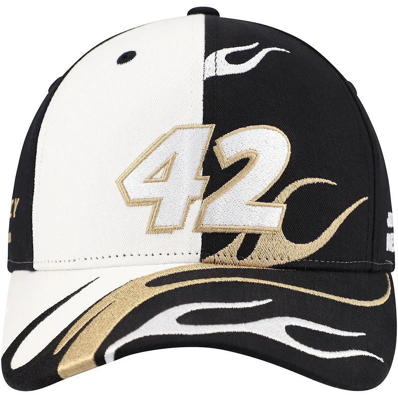 Men's LEGACY Motor Club Team Collection Black John Hunter Nemechek Flame Adjustable Hat