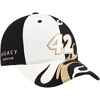 Men's LEGACY Motor Club Team Collection Black John Hunter Nemechek Flame Adjustable Hat