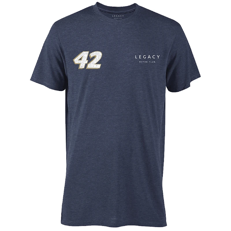 T-shirt tri-mélange LEGACY Motor Club Team Collection Heather Navy John Hunter Nemechek Rush Hour pour hommes
