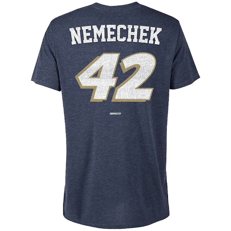 T-shirt tri-mélange LEGACY Motor Club Team Collection Heather Navy John Hunter Nemechek Rush Hour pour hommes