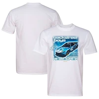 T-shirt tri-blend blanc pour homme, collection LEGACY Motor Club Team, John Hunter, Nemechek, Backstreet Boys, voiture
