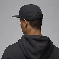 Casquette Snapback à cinq panneaux Jordan Brand noire Air pour hommes