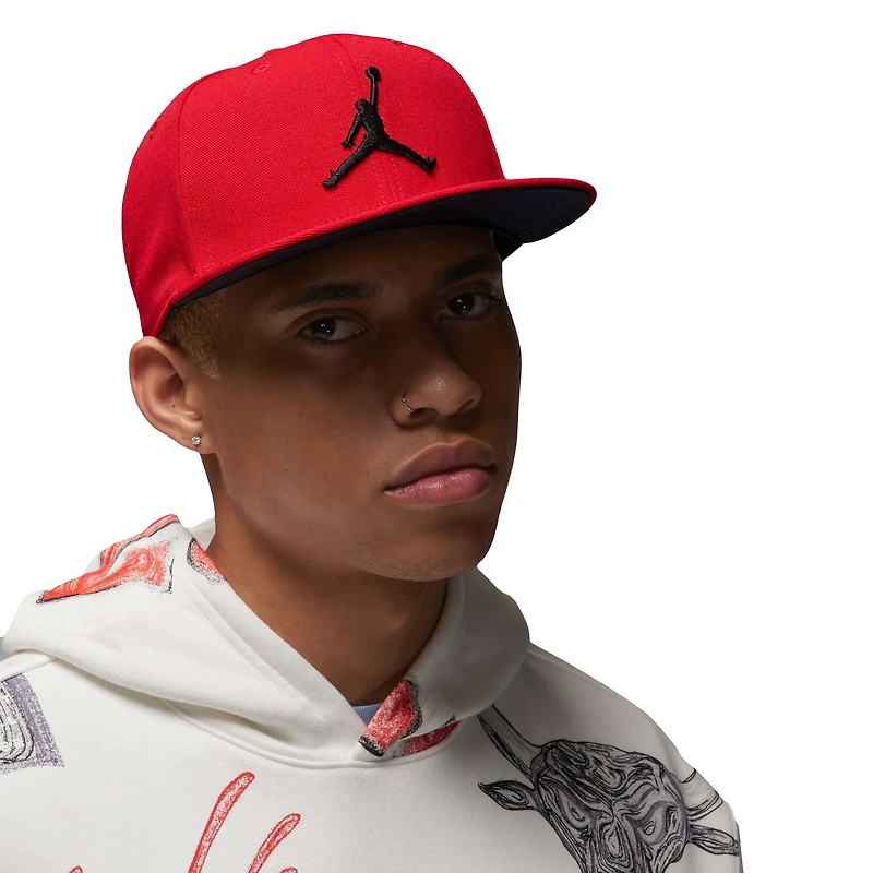 Casquette Snapback Jordan Brand Pro Jumpman rouge pour homme