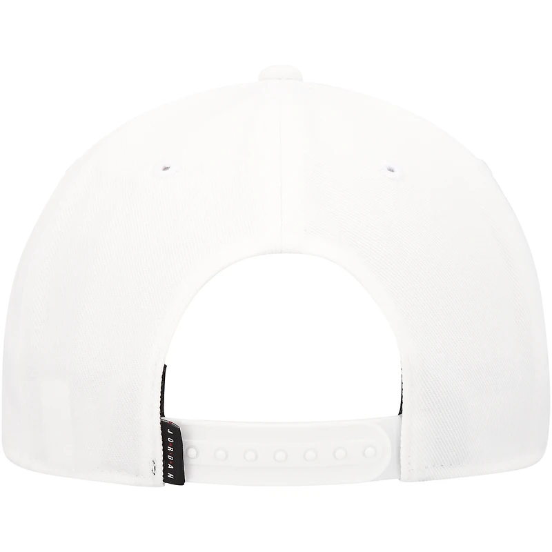 Men's Jordan Brand White Pro Jumpman Snapback Hat