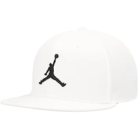 Men's Jordan Brand White Pro Jumpman Snapback Hat