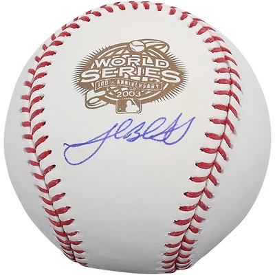 Josh Beckett Florida Marlins Autographed 2003 World Series Logo Baseball