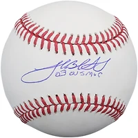 Josh Beckett Florida Marlins Autographed Baseball with "03 WS MVP" Inscription