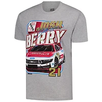 Men's Classic Ink Heather Gray Josh Berry 2-Spot T-Shirt
