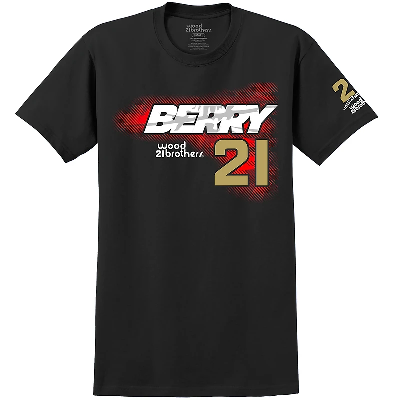 T-shirt noir Josh Berry Lifestyle pour homme de la marque E2 Apparel