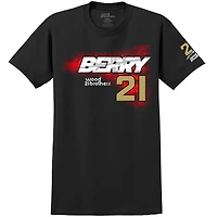 T-shirt noir Josh Berry Lifestyle pour homme de la marque E2 Apparel