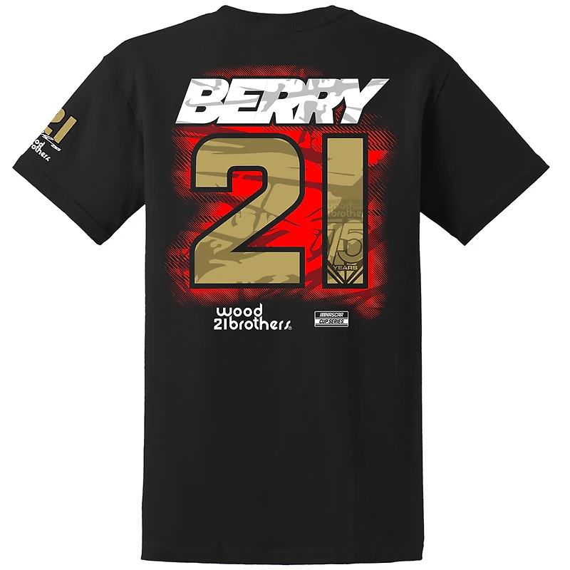 T-shirt noir Josh Berry Lifestyle pour homme de la marque E2 Apparel