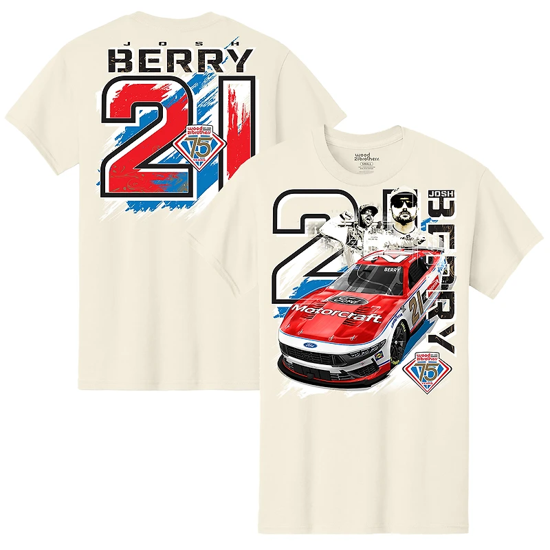 T-shirt pour homme avec motif de voiture Josh Berry Motorcraft