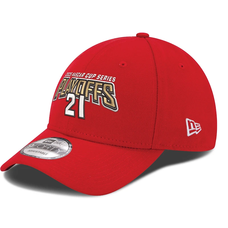 Casquette ajustable 9FORTY rouge Josh Berry pour homme New Era, séries éliminatoires NASCAR Cup Series 2025
