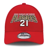 Casquette ajustable 9FORTY rouge Josh Berry pour homme New Era, séries éliminatoires NASCAR Cup Series 2025