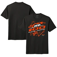T-shirt noir tri-blend officiel de l'équipe JR Motorsports pour homme, victoires lors la 100e édition série Xfinity