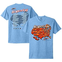 T-shirt officiel de l'équipe JR Motorsports pour homme, bleu poudre chiné, « Been There Won That »