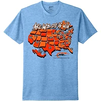 T-shirt officiel de l'équipe JR Motorsports pour homme, bleu poudre chiné, « Been There Won That »