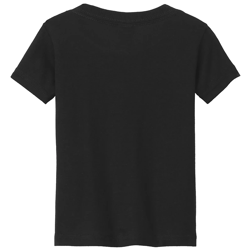 T-shirt noir avec logo fluo pour tout-petits de l'équipe officielle JR Motorsports