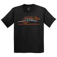 T-shirt officiel de l'équipe JR Motorsports pour jeunes avec logo fluo noir