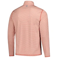 Pull à glissière quart de tour pour homme Jupiter Links Golf Club, rouge chiné, drapeau et hymne Johnston