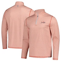 Pull à glissière quart de tour pour homme Jupiter Links Golf Club, rouge chiné, drapeau et hymne Johnston