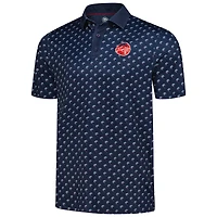 Men's Flag & Anthem  Navy Jupiter Links Golf Club All-Over Logo Polo
