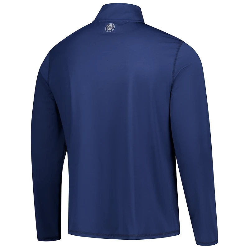 Veste de golf Flag & Anthem Navy Jupiter Links pour homme, fermeture éclair au quart