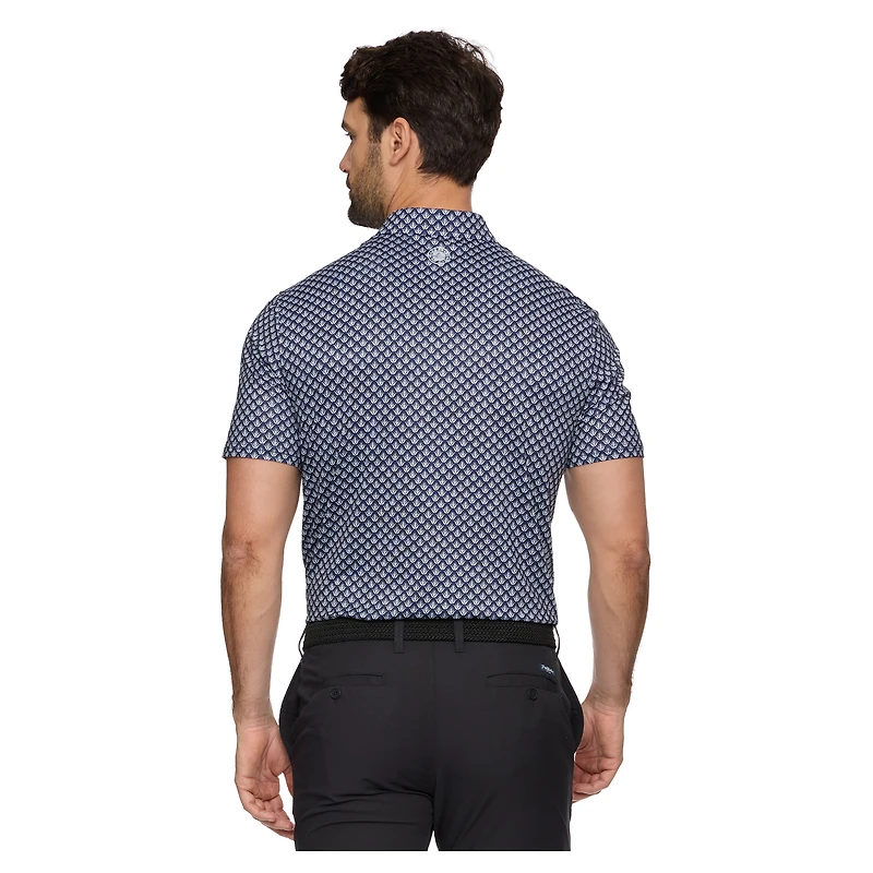 Men's Flag & Anthem  Navy Jupiter Links Golf Club MVP Fridley Polo