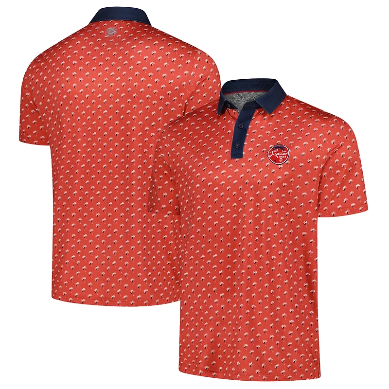 V170030 POLO DE GOLF POUR HOMMES AVEC LOGO IMPRIMÉ PERSONNALISÉ Jupiter Links Flag & Anthem POLMEN JL-COREKT2172 #1
