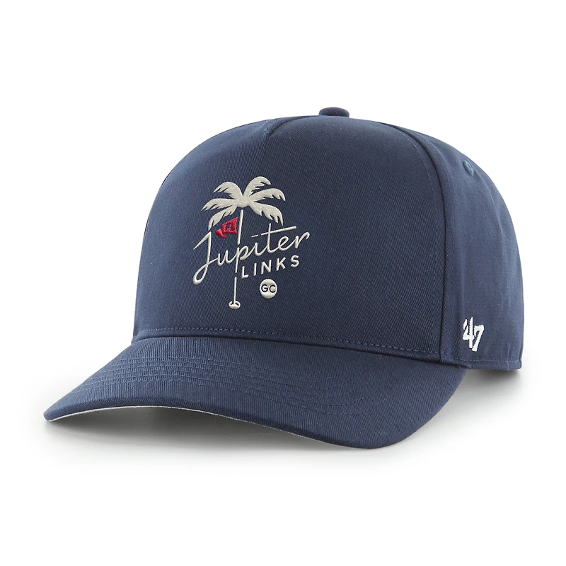 Casquette de golf Jupiter Links bleu marine pour homme, modèle 47, avec attelage réglable