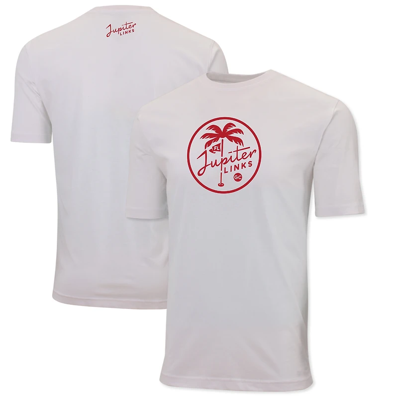 Men's Ahead White Jupiter Links Golf Club Pembroke T-Shirt