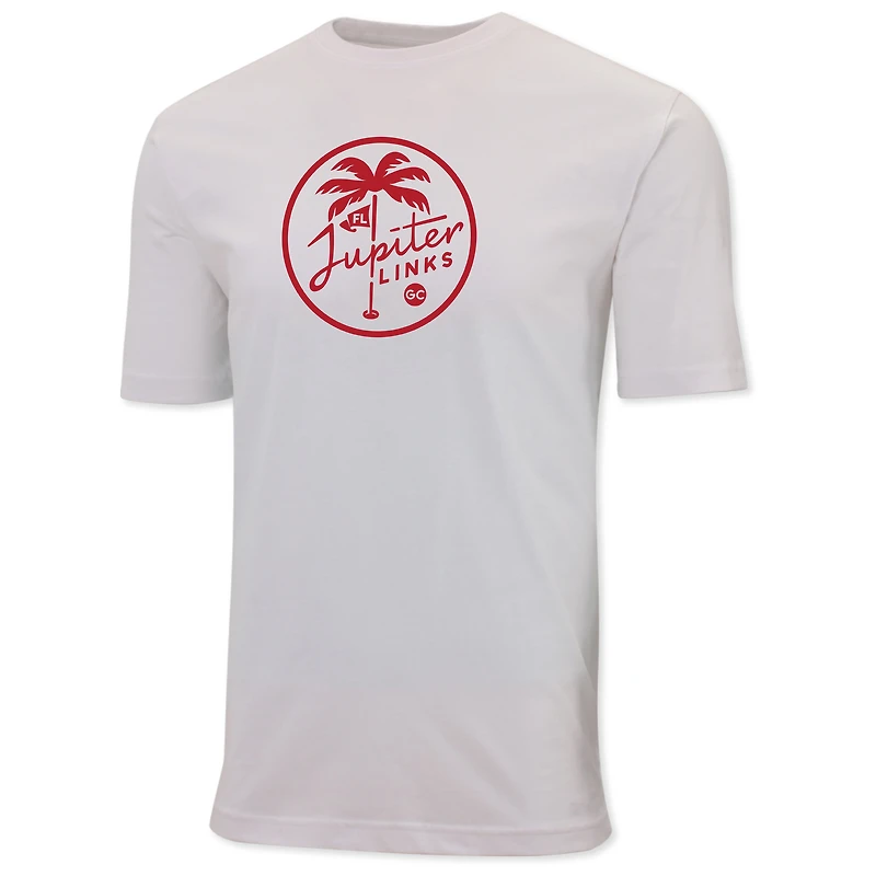 Men's Ahead White Jupiter Links Golf Club Pembroke T-Shirt