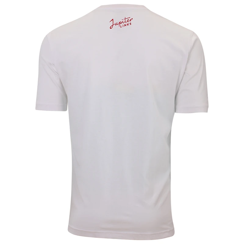 T-shirt pour homme Ahead White Jupiter Links Golf Club Pembroke