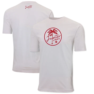 Men's Ahead White Jupiter Links Golf Club Pembroke T-Shirt