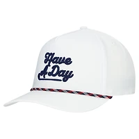 Men's Breezy Golf White Jupiter Links Golf Club Have a Day Rope Adjustable Hat