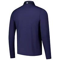Greyson Clothiers Heather Navy Jupiter Links Golf Club Guide Sport Performance Pull à quart de zip pour hommes