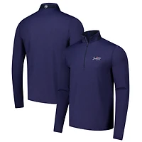 Greyson Clothiers Heather Navy Jupiter Links Golf Club Guide Sport Performance Pull à quart de zip pour hommes