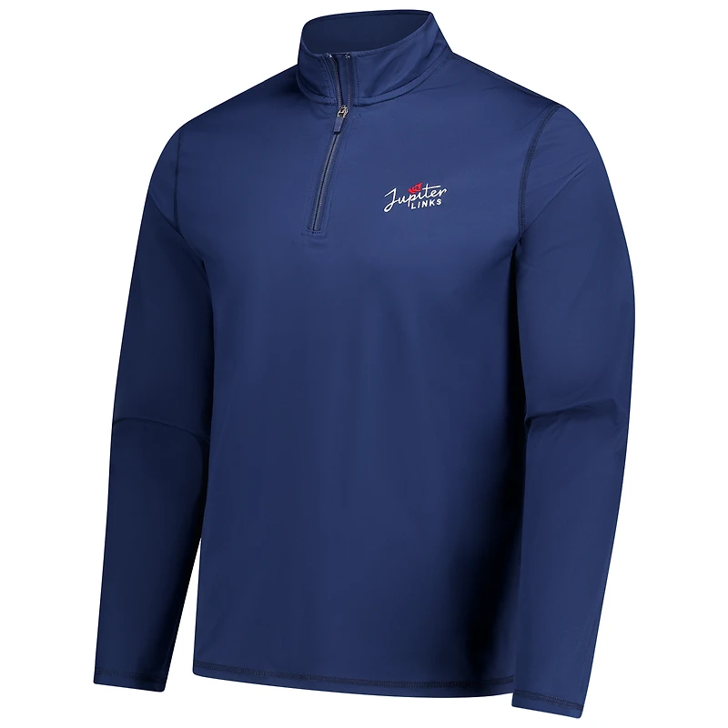Men's Navy Jupiter Links Golf Club Journey Quarter-Zip Jacket