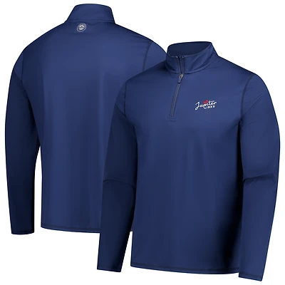 Men's  Navy Jupiter Links Golf Club Journey Quarter-Zip Jacket