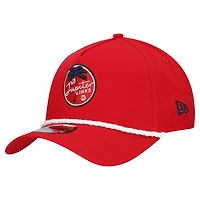Men's New Era  Red Jupiter Links Golf Club 9FORTY A-Frame Adjustable Rope Hat