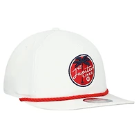 Men's New Era  White Jupiter Links Golf Club Adjustable Golfer Hat