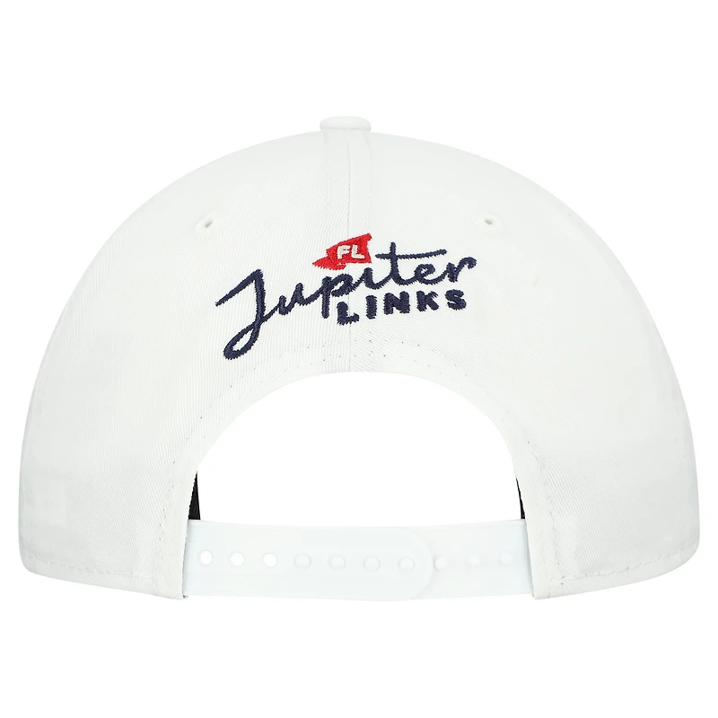 Casquette de golf ajustable New Era Jupiter Links blanche pour homme