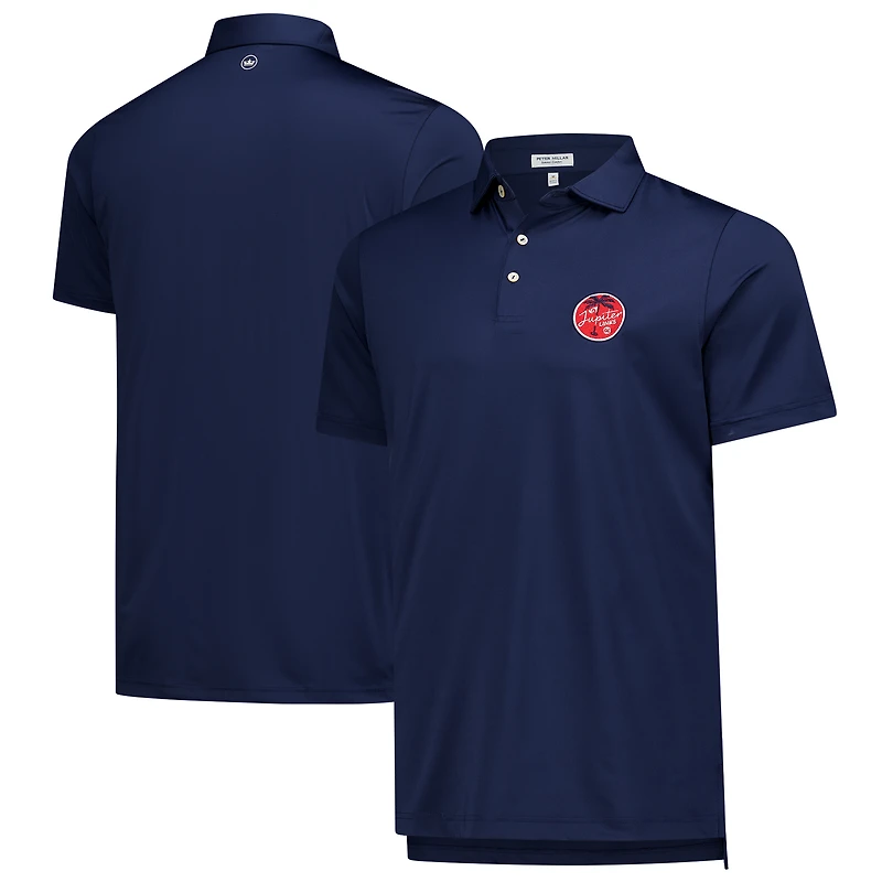 Polo de golf Peter Millar bleu marine Jupiter Links Club TGL Performance pour homme