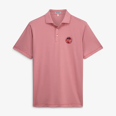 Polo Peter Millar rouge Jupiter Links Golf Club Jubilee Stripe pour homme
