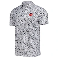 Men's TGL X Barstool  Gray Jupiter Links Golf Club Printed Polo