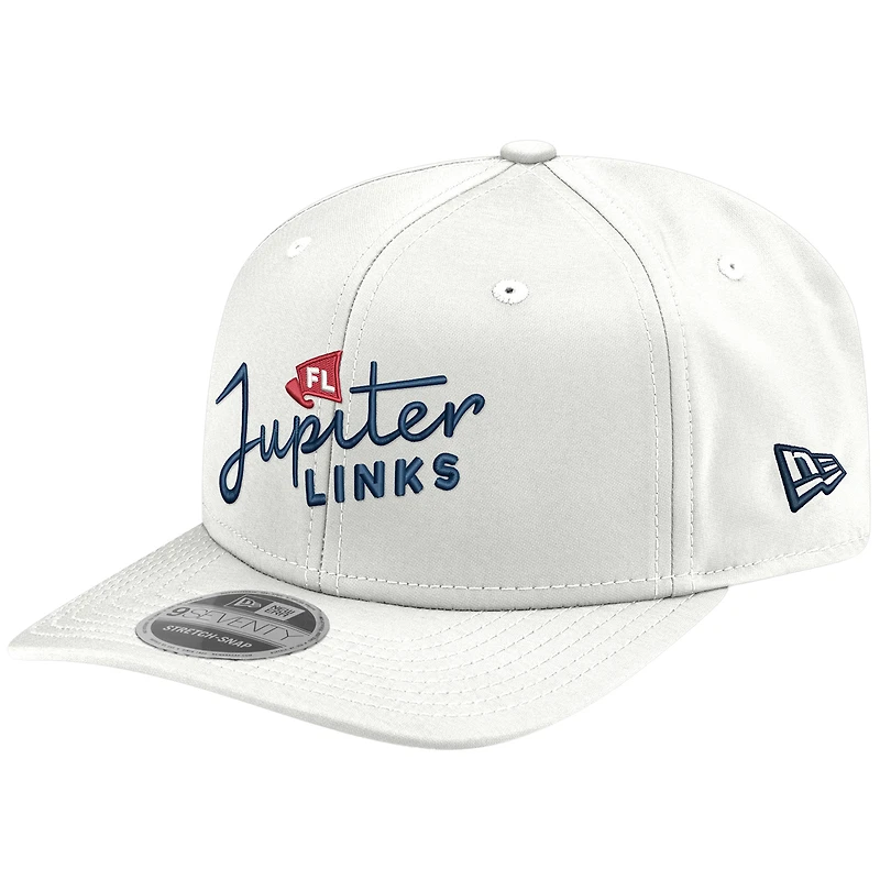 Casquette ajustable New Era White Jupiter Links Golf Club Team COOLERA 9SEVENTY