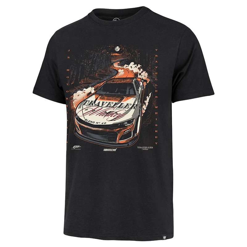 T-shirt noir pour homme Justin Allgaier Traveller Whiskey Car '47
